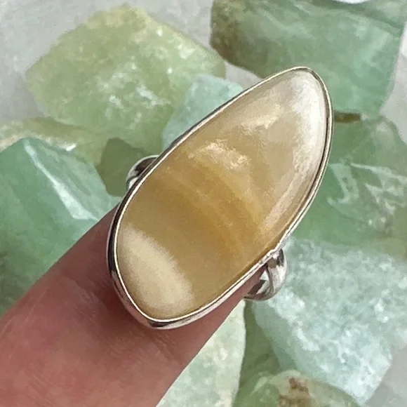 Crazy lace Agate/Laguna Agate silver gem Victorian ring/happy ring healing stone - Picture 2 of 7